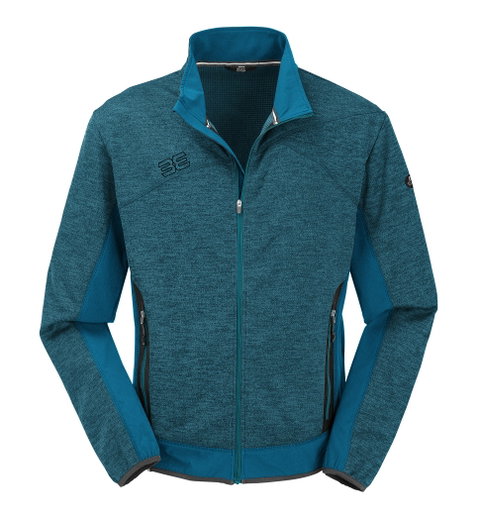 Maul Fleecejacke Falzeben 2XT-Hybrid (Strukturfleece, atmungsaktiv) petrolblau Herren